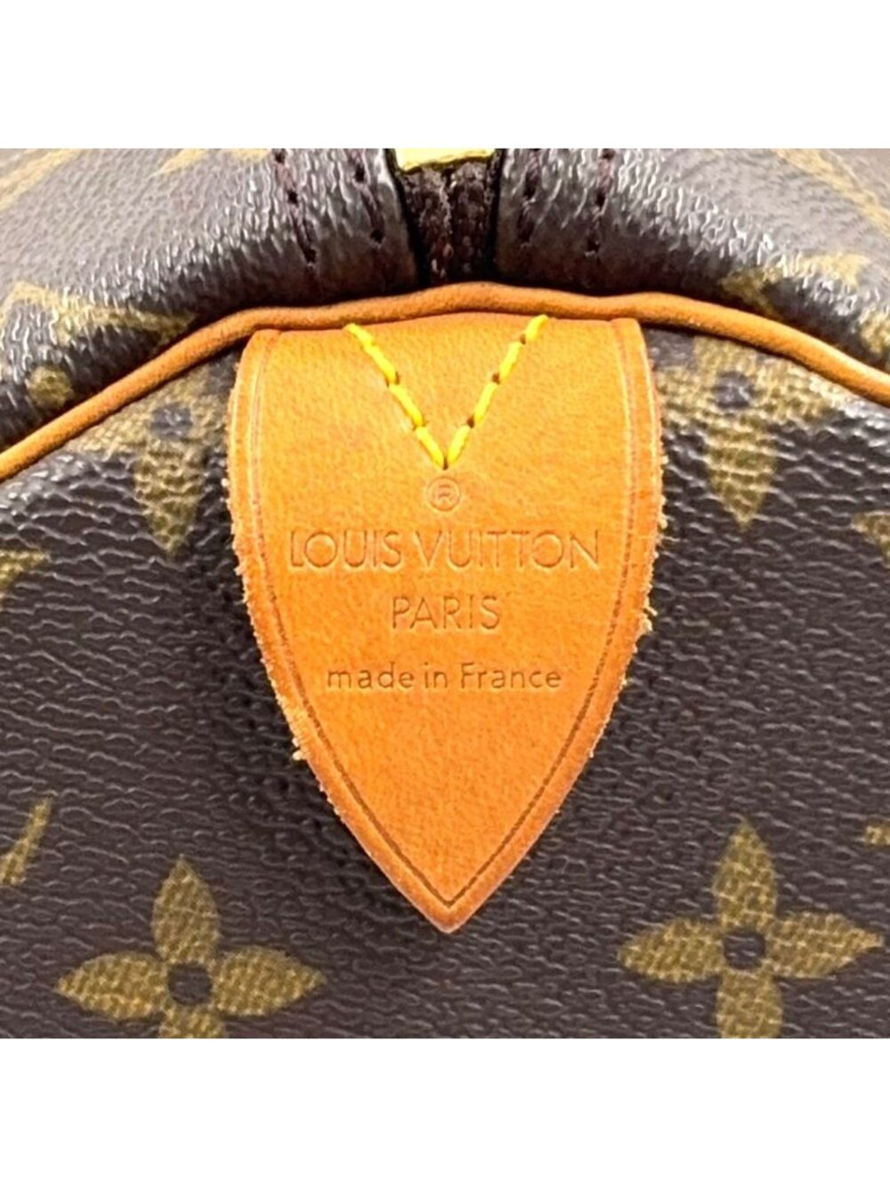 Louis Vuitton Speedy 40 Monogram Leather Brown Handbag Gold - Picture 4 of 15